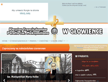 Tablet Screenshot of glowienka.franciszkanie.pl