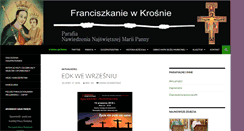 Desktop Screenshot of krosno.franciszkanie.pl
