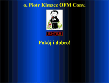 Tablet Screenshot of kleszcz.franciszkanie.pl